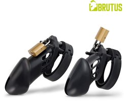 Brutus - Denial - Zachte Siliconen Peniskooi - Kuisheidskooi - Zwart