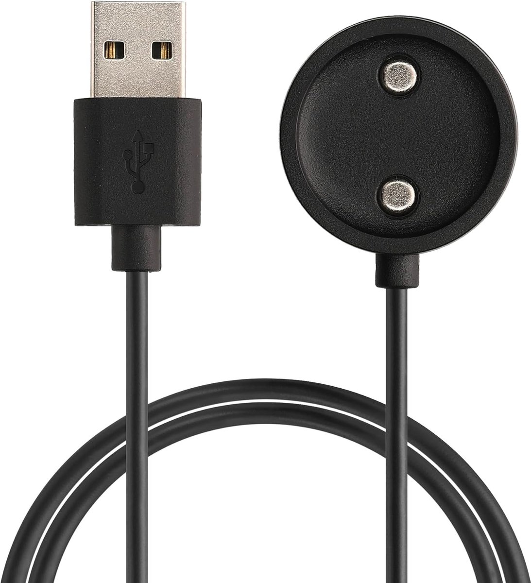 Oplaadkabel Smartwatch - Laadkabel - Smartwatch Opladen - 4-Pin Connector - 8x5x1.6cm - Zwart