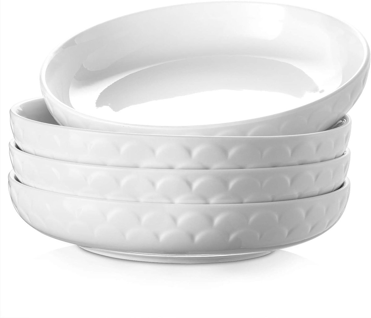 Dowan Noodleschalen 1597ml – 25cm – Set van 4 – Keramiek, magnetron