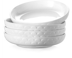 Dowan Noodleschalen 1597ml – 25cm – Set van 4 – Keramiek, magnetron