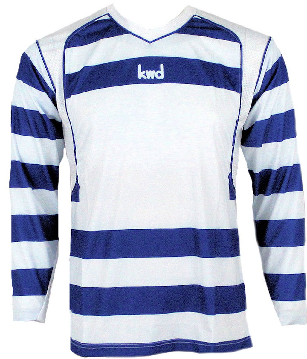 KWD Shirt Desperado lm, mt XL, blauw/wit