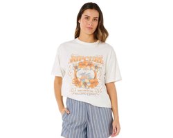 Rip Curl Pacific Coast Heritage T-shirt Met Korte Mouwen Wit M Vrouw