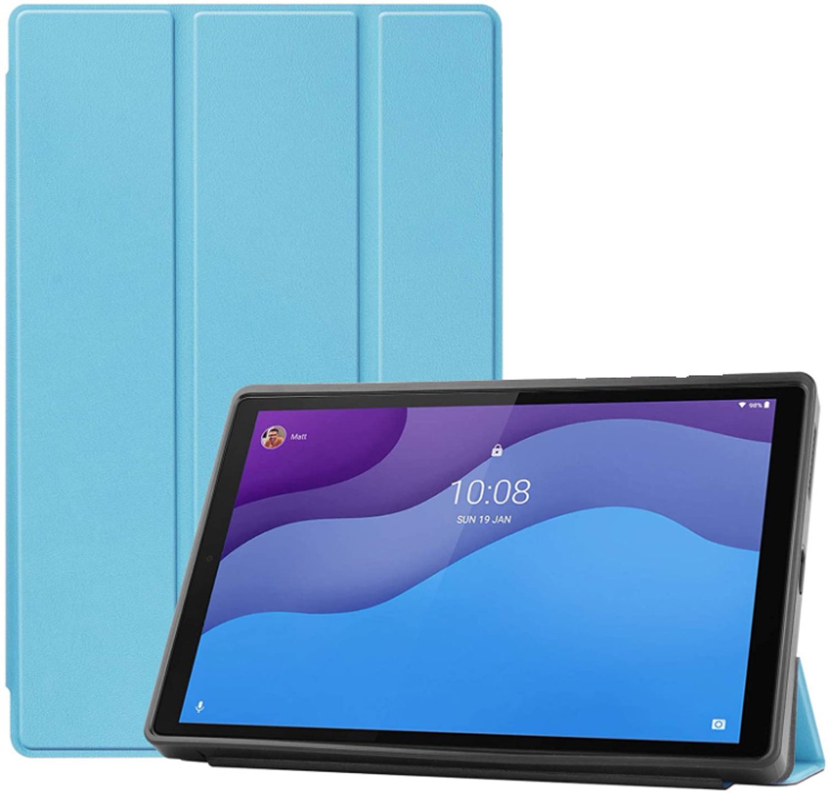 EtuiTab - Tablethoes - Lenovo Tab M10 10.1 - Blauw - Magnetisch - Standaardfunctie