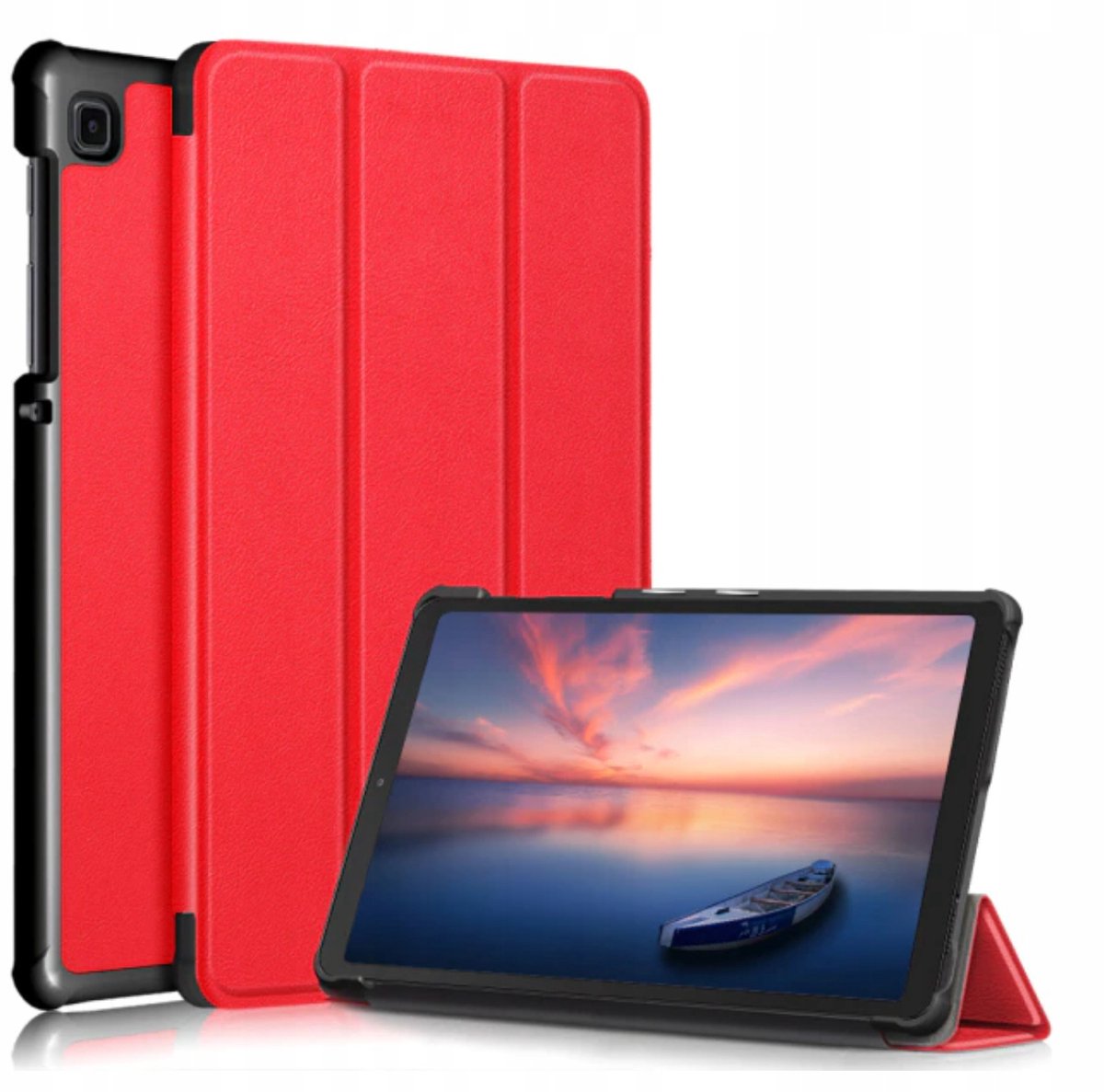 EtuiTab - Samsung Galaxy Tab A7 Lite Cover - Rood - Magneet Sluiting - Standfunctie
