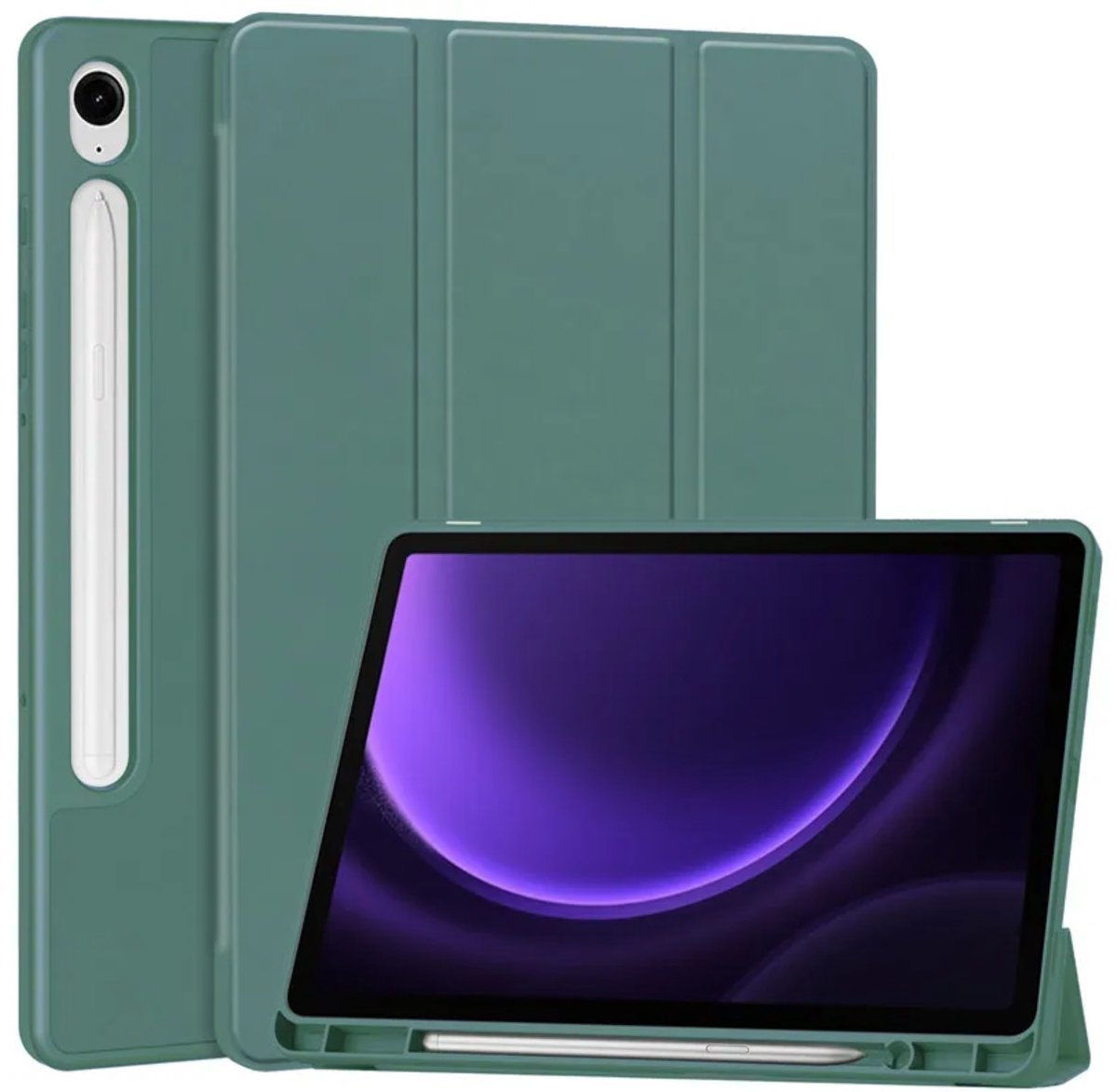 EtuiTab - Galaxy Tab S9 Serie - Smart Case - Groen - Magnetische Sluiting