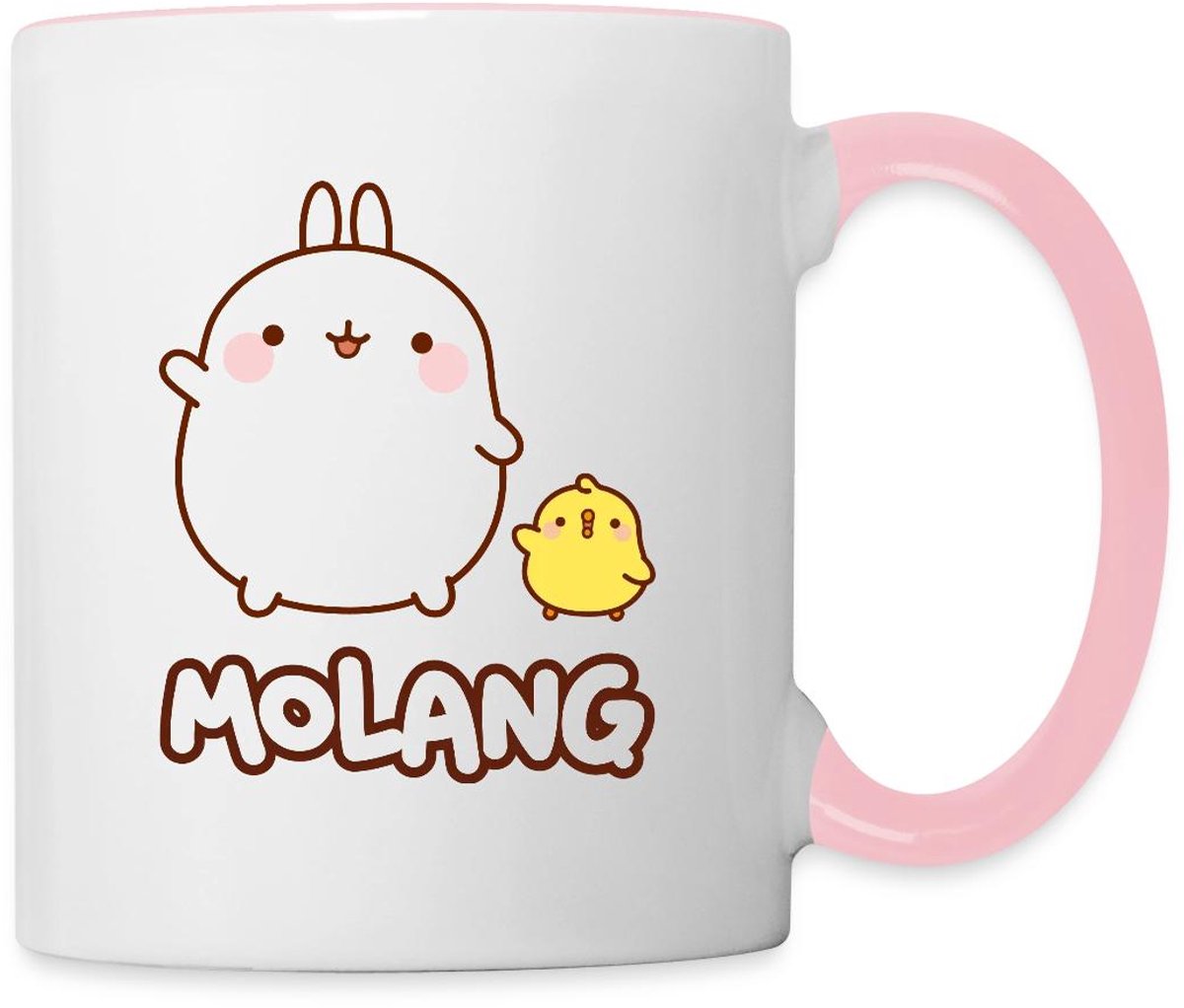 Molang Piu Piu Vrienden Pose Mok Tweekleurig