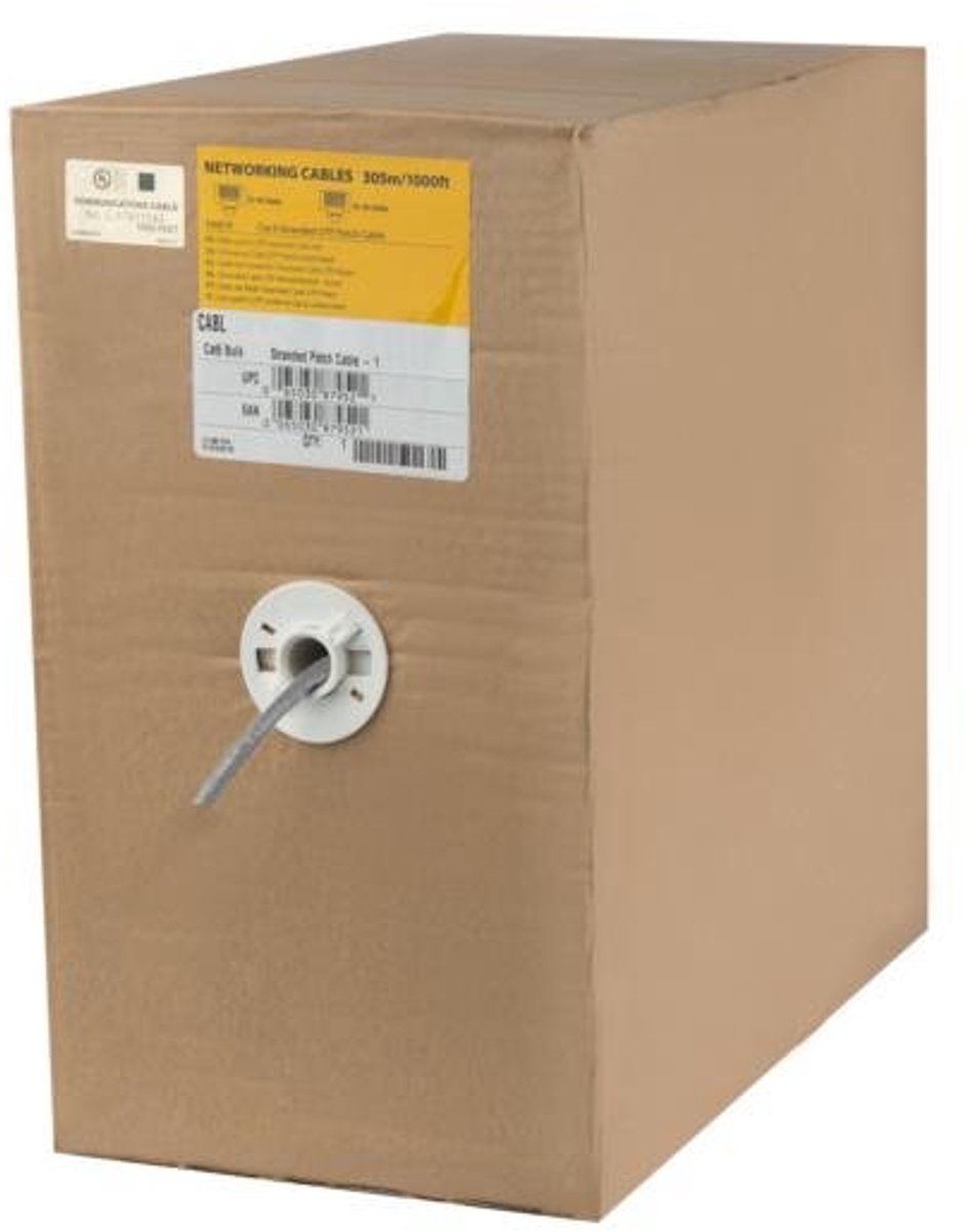 StarTech UTP CAT6 Gigabit Netwerkkabel - 305 meter - Grijs