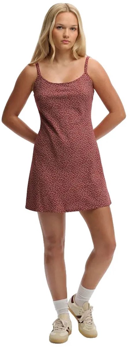 Superdry Printed Cami Mini Korte Jurk S Vrouw Bordeaux