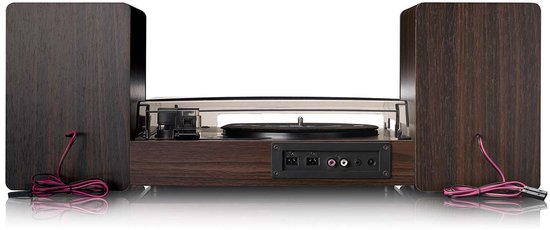 Lenco Platenspeler met Bluetooth - Twee externe Luidsprekers en AT3600L Cartridge - LS-200WD - Hout — afbeelding 3