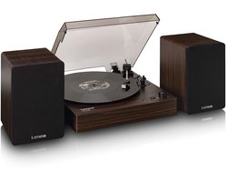 Lenco Platenspeler met Bluetooth - Twee externe Luidsprekers en AT3600L Cartridge - LS-200WD - Hout