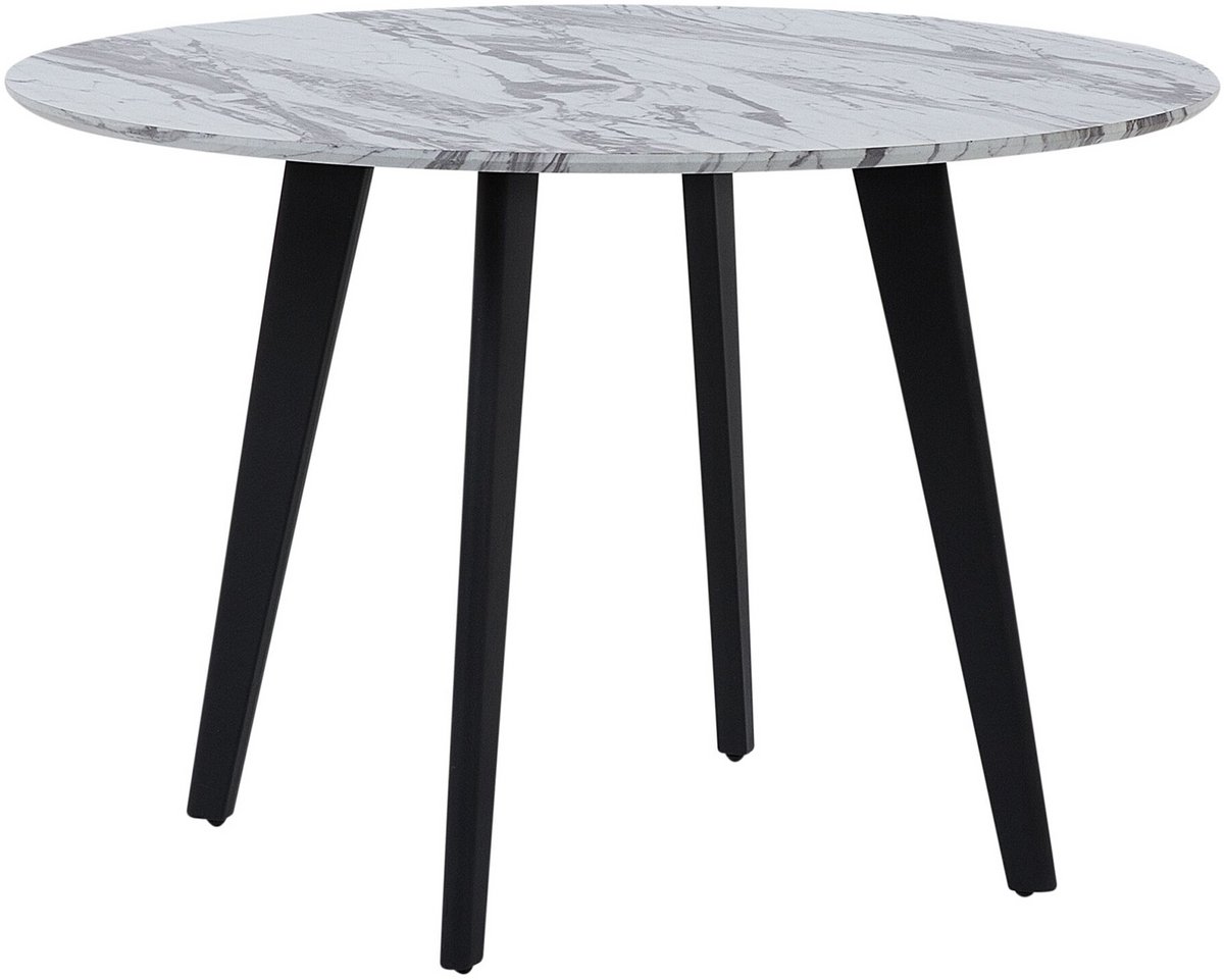Beliani MOSBY - Ronde eettafel - Grijs - 110 cm - MDF