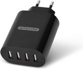 Sitecom CH-011 oplader voor mobiele apparatuur Zwart Binnen
