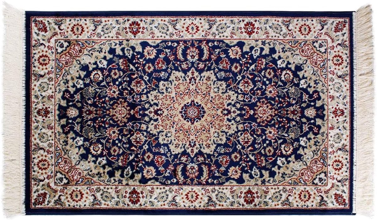 Klassiek Vloerkleed - Oosters Decor - Woonkamer Inrichting - Glad Geweven Viscose - 75x140