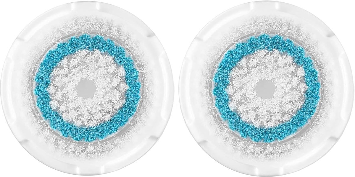 Vervangingskoppen Tandenborstel - Gezichtsborstel Opzetstukken - Huidverzorging Reiniging - Compatibel met Diverse Modellen - 2 Stuks - Blauw