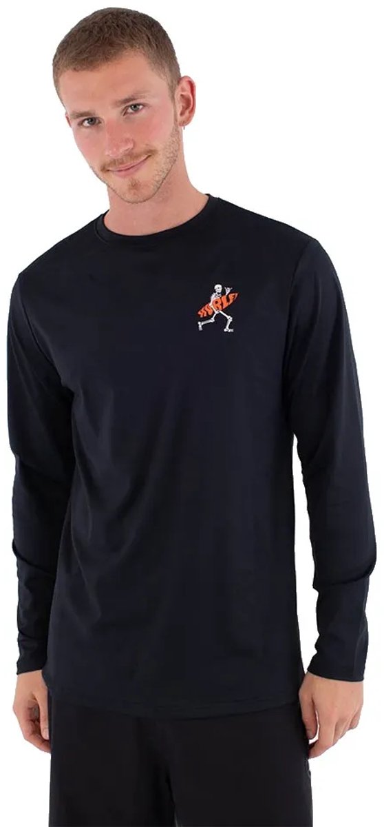 Hurley Regular Flamengue Rash Guard Met Lange Mouwen Man Zwart