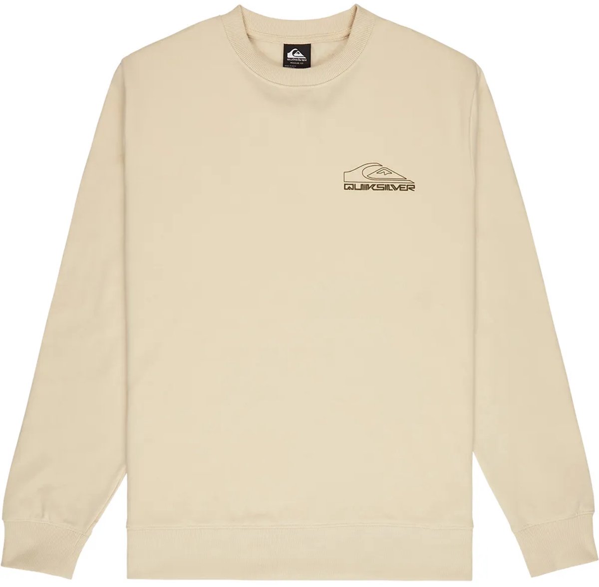 Quiksilver Basic Graphic Sweatshirt Beige S Man