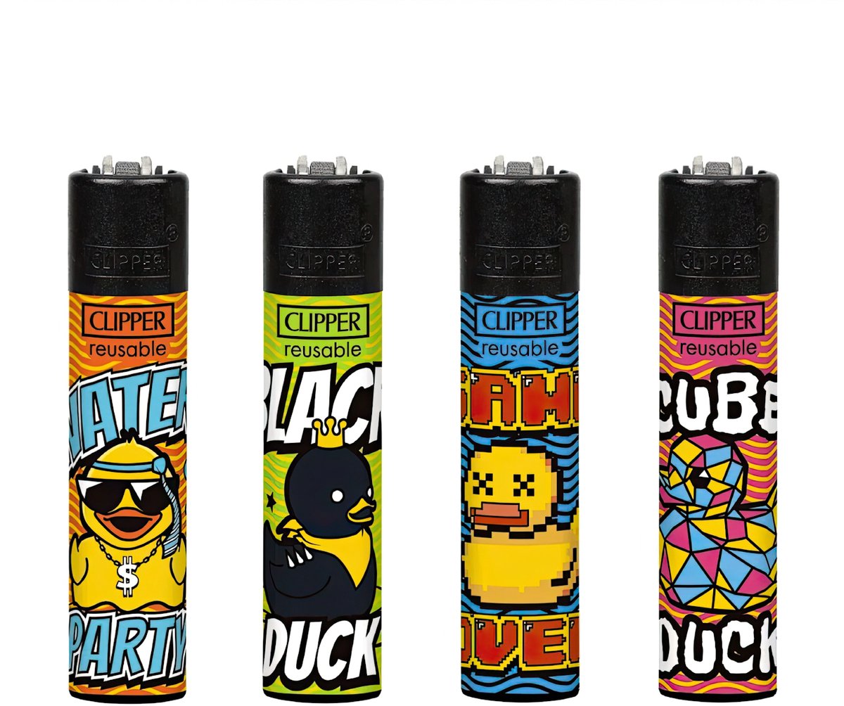 Clipper Classic Large Aanstekers “Animal Life #2” (4 Stuks)
