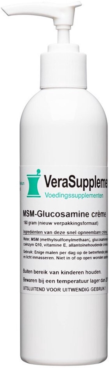 Bol.com VeraSupplements MSM-Glucosamine crème - 180 gram - Huidverzorging aanbieding