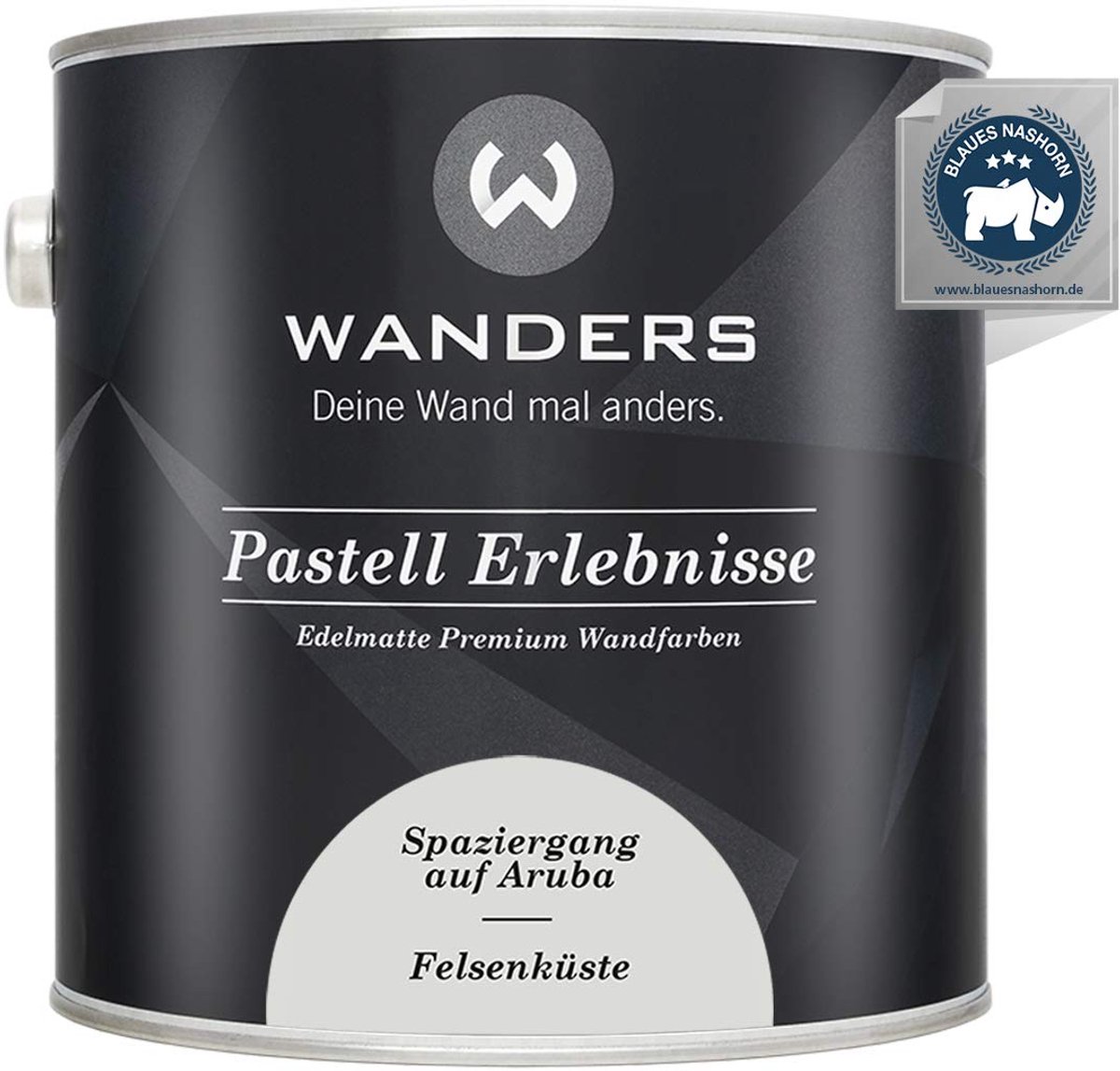 Wanders Muurverf - Edelmatte Krijtverf voor Hout en Meubels - Lichtgrijs Kust - 2,5L