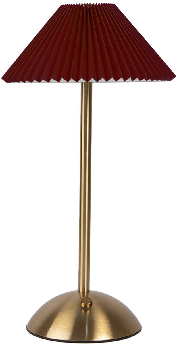 Gabriël Tafellamp Ø 16x30 cm Rood Kunststof