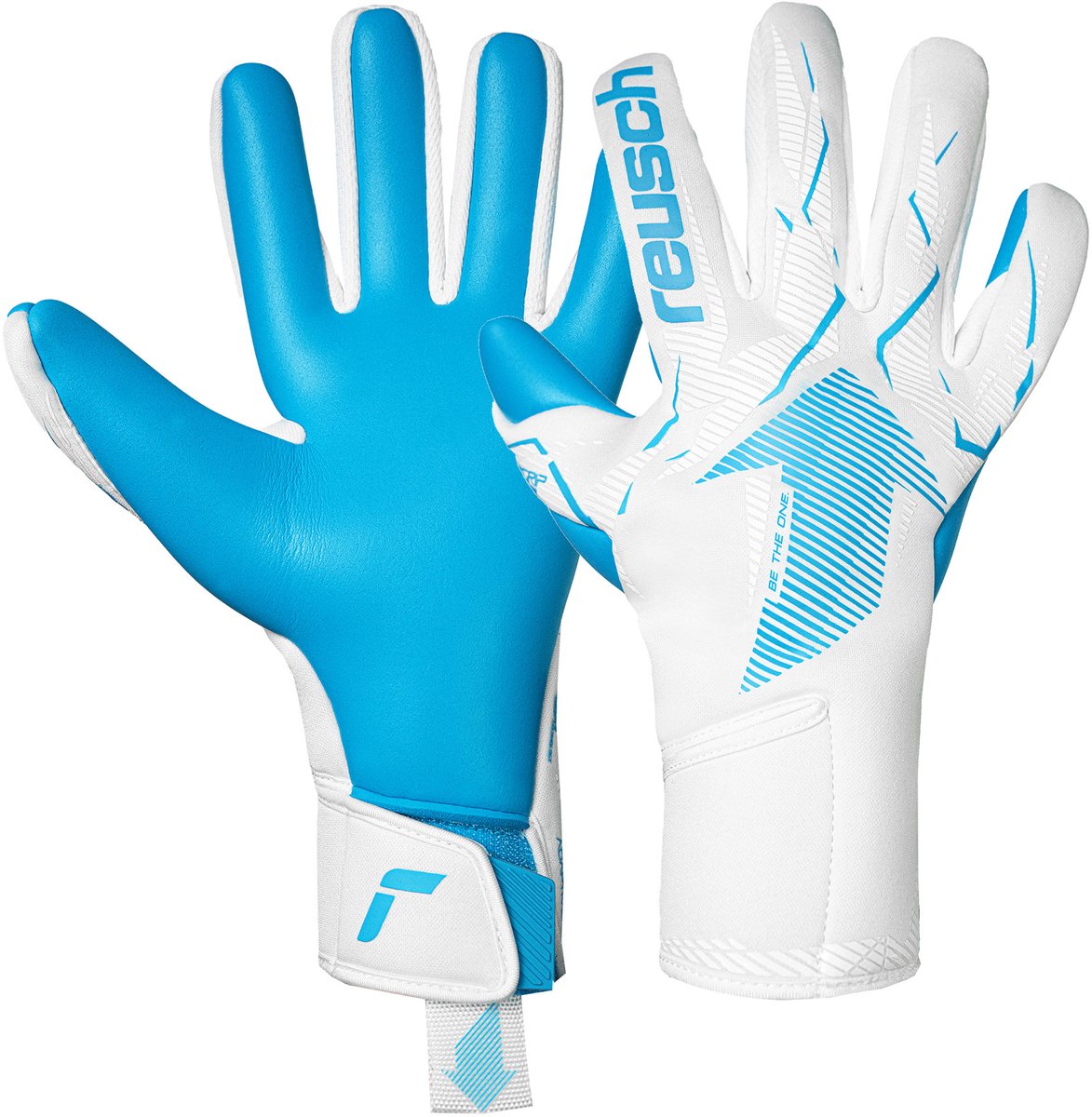 Reusch Fastgrip Aqua White Blue Keepershandschoenen - Maat 7.5