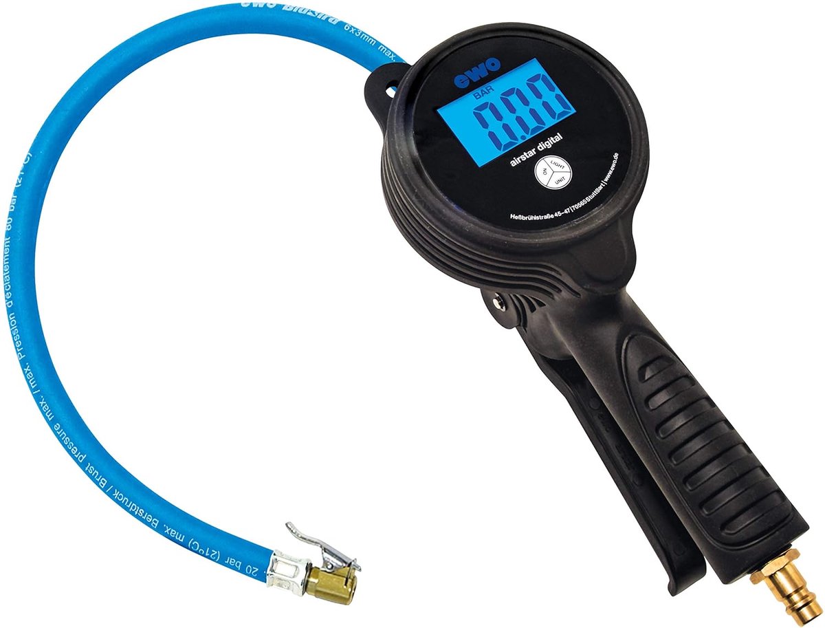 Digitale Bandenvuller - Bandenspanningsmeter - Professioneel Gebruik - Eenvoudige Bediening - Verlichte Display