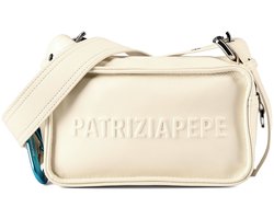 Patrizia Pepe (Im)Perfection Crossbody tas Leder 20 cm - Dames - wooly white