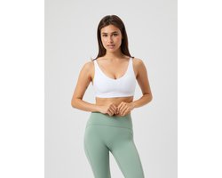 Björn Borg Reform Bra Sport BH Dames - Sporttop Vrouwen - Wit - Recycled Polyester - Maat M