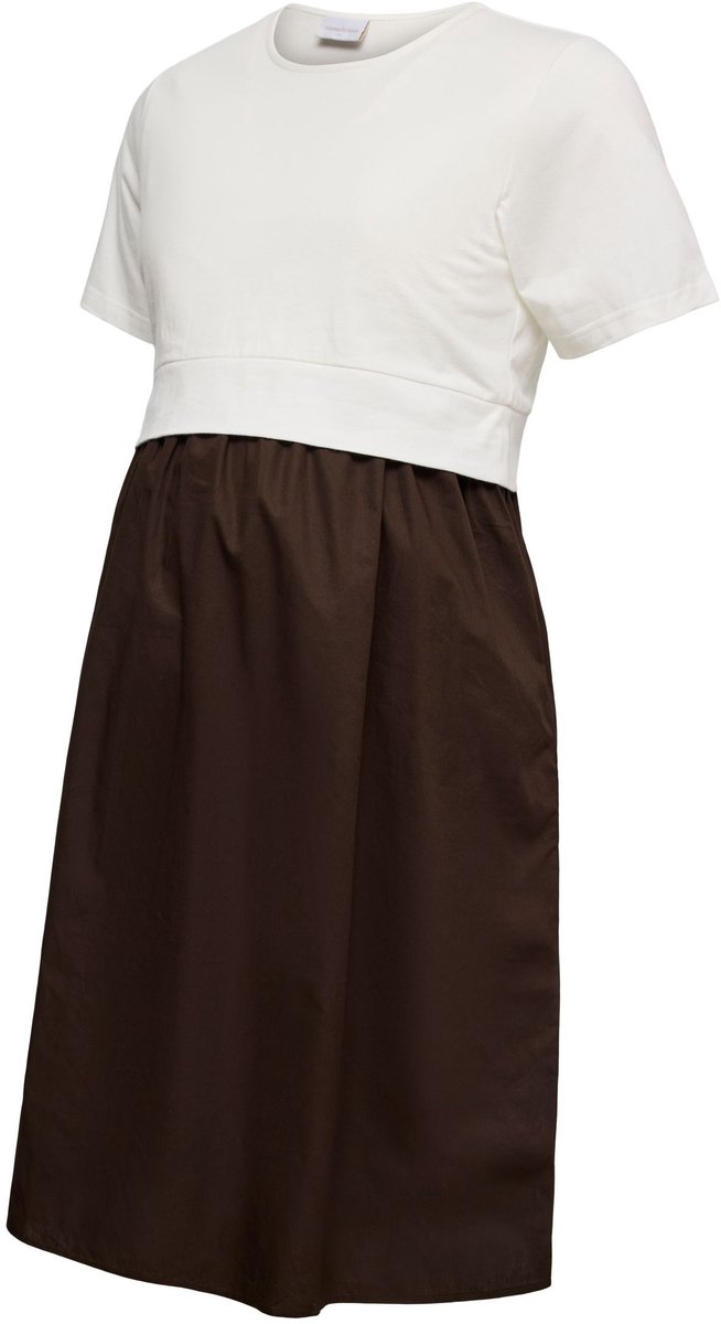 Mamalicious Mama Licious Jurk MLCAROLINA Zwangerschapsjurk Chocolate Brown