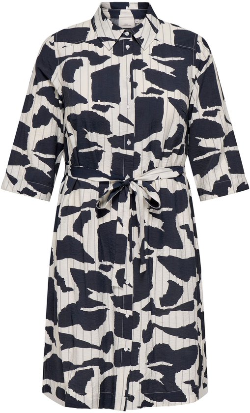 ONLY CARMAKOMA - CARMISIA 3/4 BLK SHIRT DRESS WVN Robe Femme