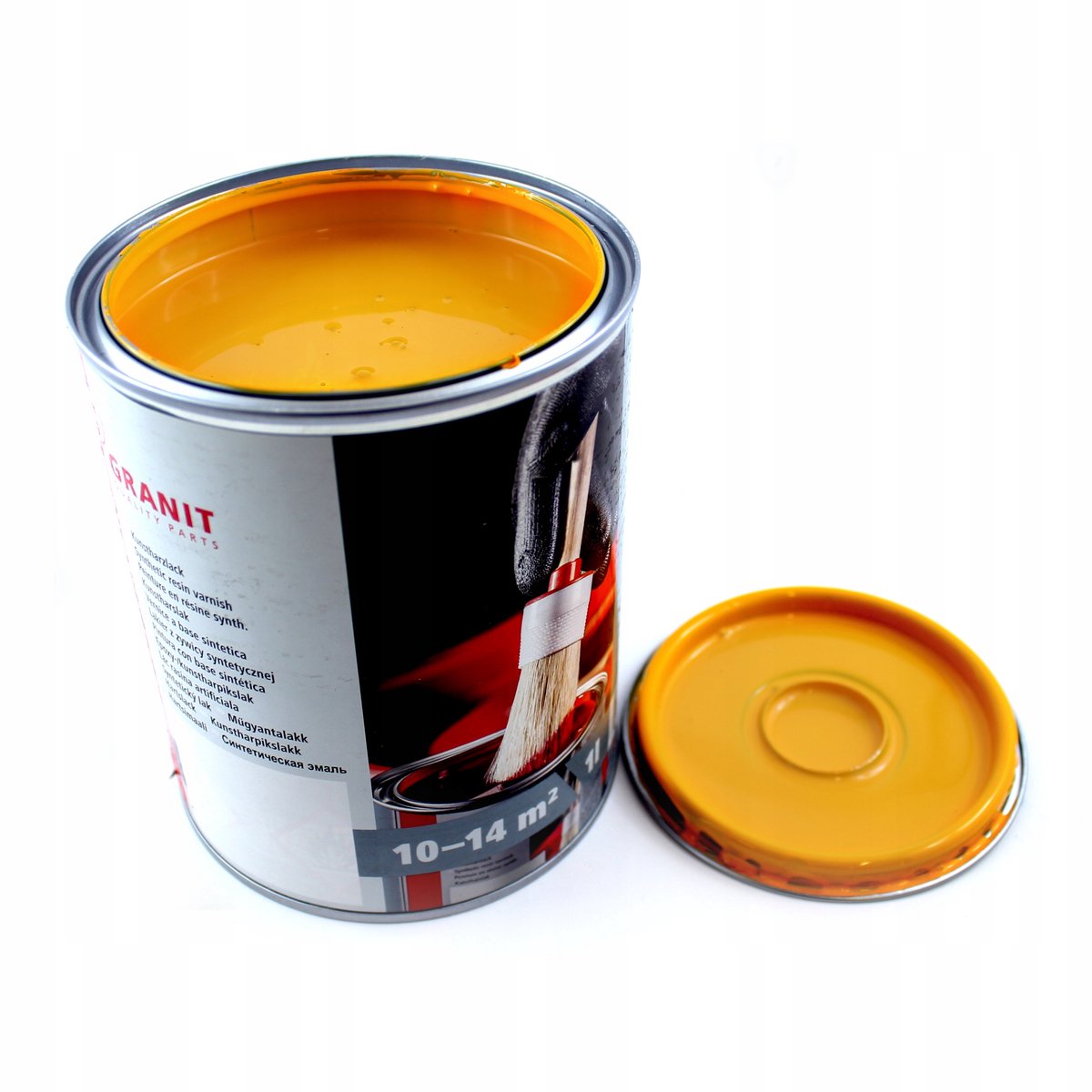 Nopolux Serie - Geel Lak voor Machines - RAL 1515 - 1L - JCB Compatibel