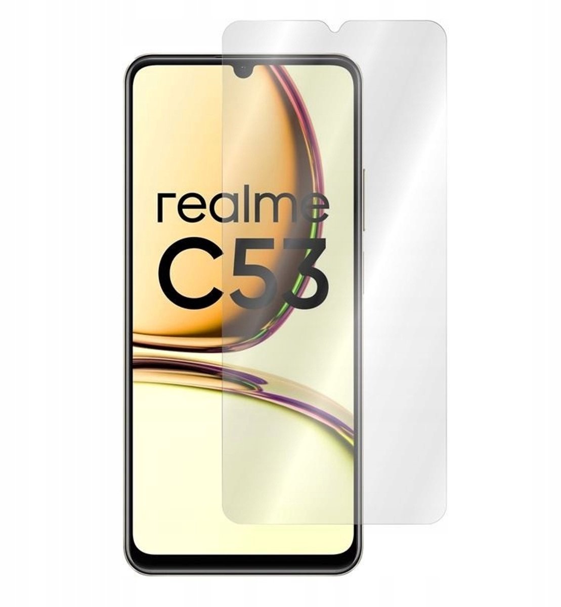 GSM-HURT.PL - Geharde Beschermglas 9H - Realme C53/C51/C63 - 0,3mm - Oleofobe Coating