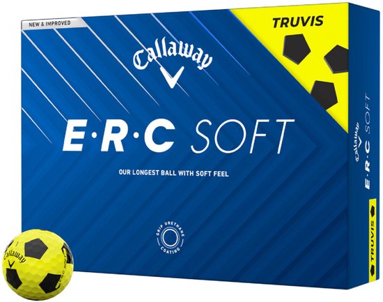 Callaway ERC Soft Truvis Golfballen 2025 - Geel - 12 Stuks van Merkloos — afbeelding 3