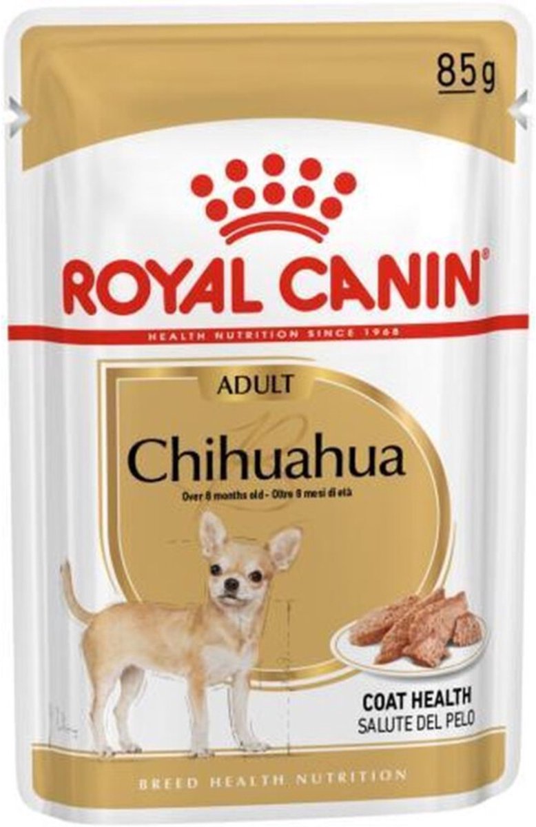 Bol.com Royal Canin Chihuahua Adult Natvoer - Hondenvoer - 4 x 12x85 g aanbieding
