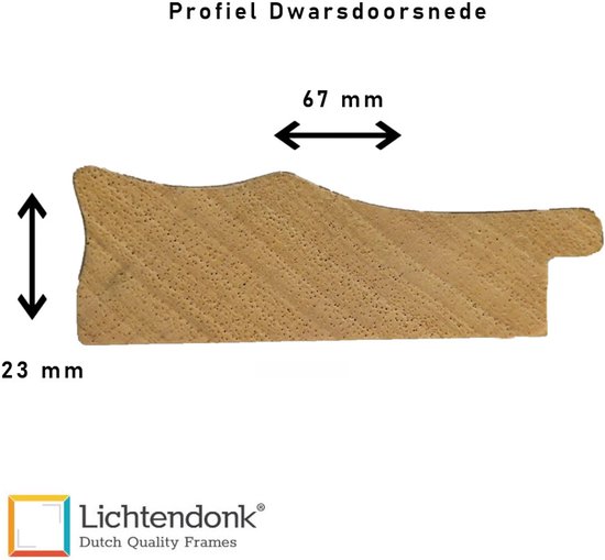 Fotolijst Klassiek - Zilver - Breed profiel - Fotomaat 28x35 - Ontspiegeld glas - Art.nr. 10607428351