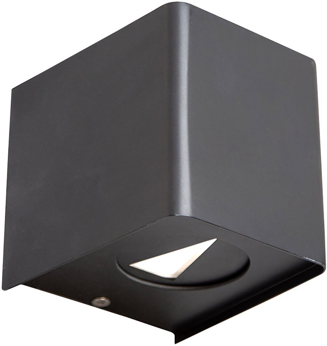 NOWA Buitenlamp Gevellamp Wandlamp Zwart Balkonlamp Wandlamp, LED 2x 2 Watt 200Lm warm wit, LxBxH 10x10x11,5 cm