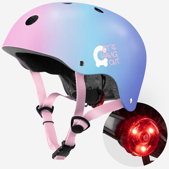 Cariboo - Beschermende fietshelm voor kinderen - Geïntegreerde verlichting - Afneembare schuimvullingen - Verstelbaar - XS/S