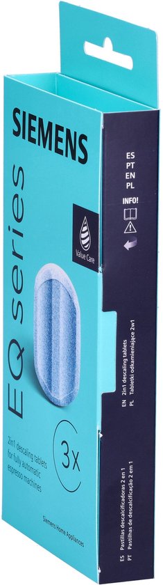 Ontkalkingstabletten voor volautomatische koffiemachines - EQ Series - 2in1 - 3 x 36gr