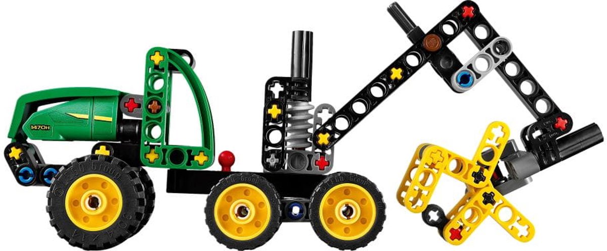 LEGO® Technic John Deere 1470H Houtoogstmachine - Werkende Klauw en Boomstam - Modelbouwspeelgoed - 42218 — afbeelding 20