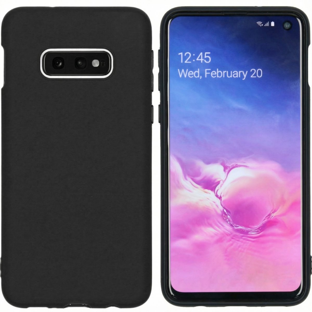 imoshion Hoesje - Geschikt voor Samsung Galaxy S10e - Color Backcover - Zwart