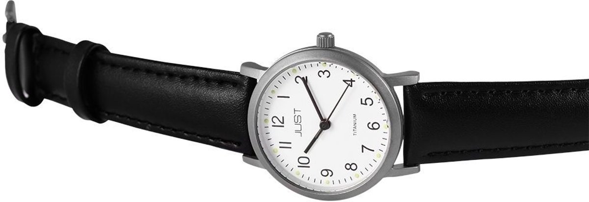 Titanium horloge van het merk Just- goudkleurig wijzerplaat