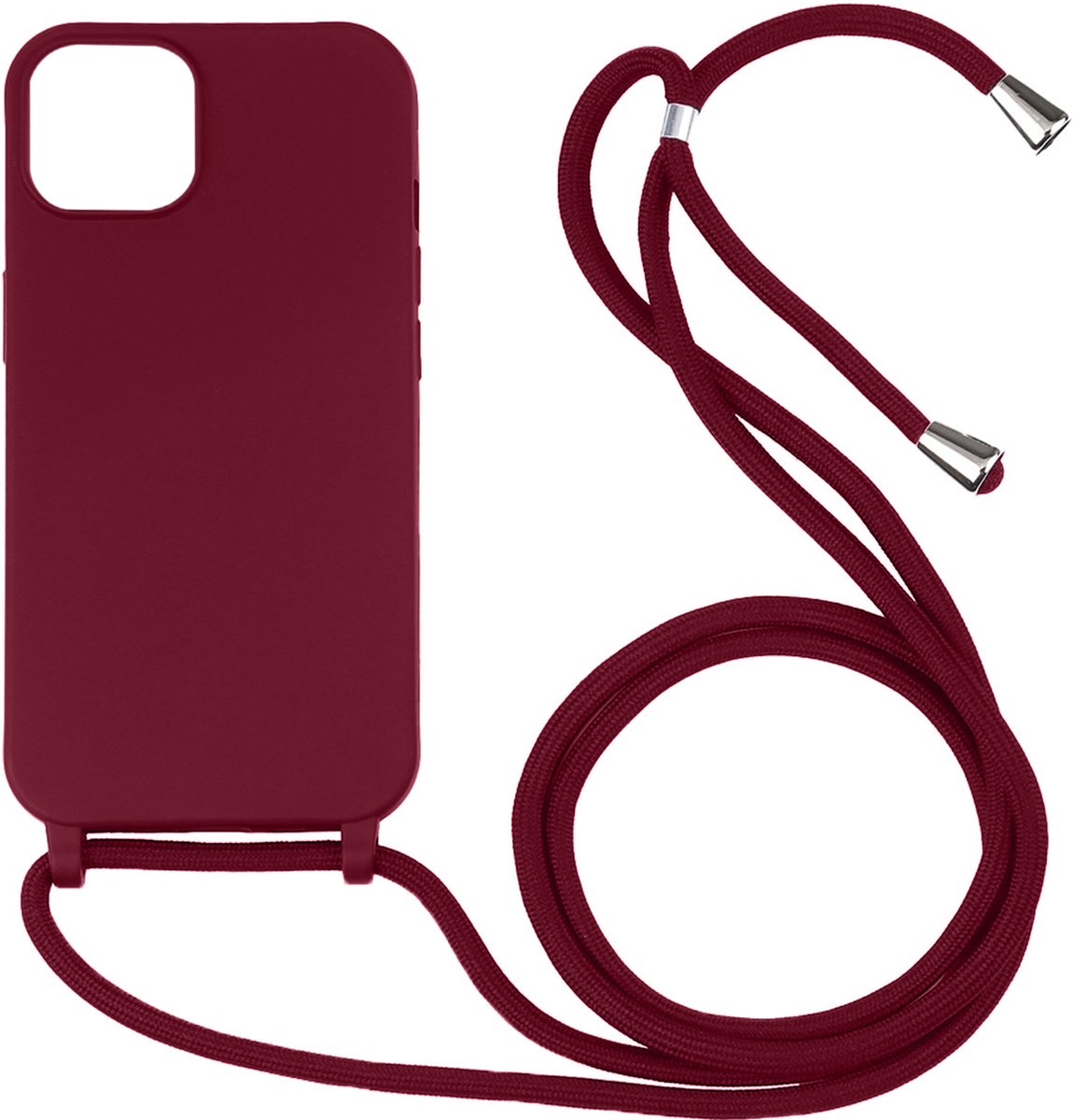 Hoesje geschikt voor Samsung Galaxy A37 - Backcover - Koord - Softcase - Flexibel - TPU - Rood