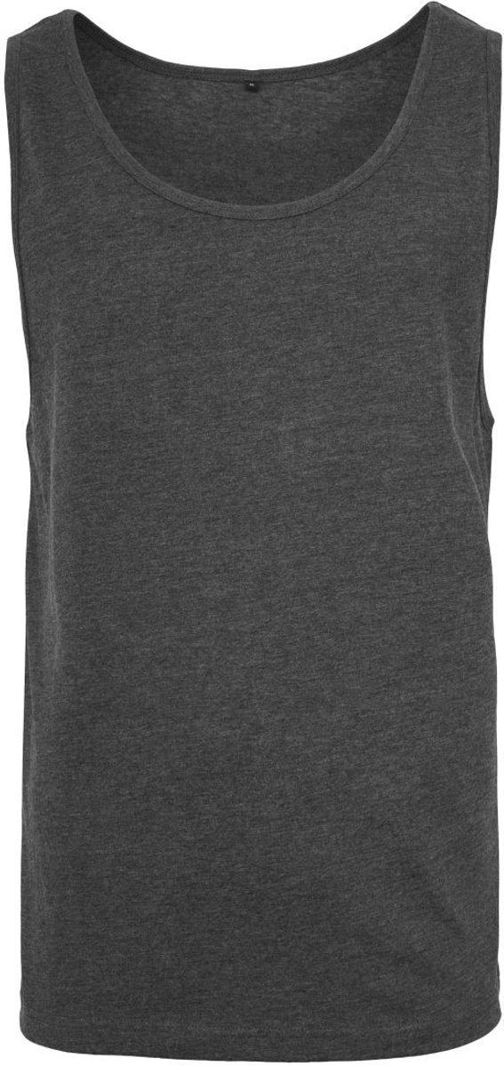Build your Brand Jersey Big Tank BY003 - Charcoal (Heather) - 4XL