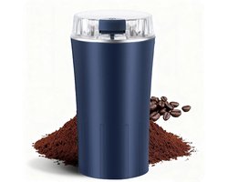 Elektrische koffiemolen, krachtige kruidenmolen, stevige en duurzame roestvrijstalen messen, draagbaar ontwerp.