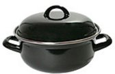 Braadpan - Emaille - 26cm -Zwart