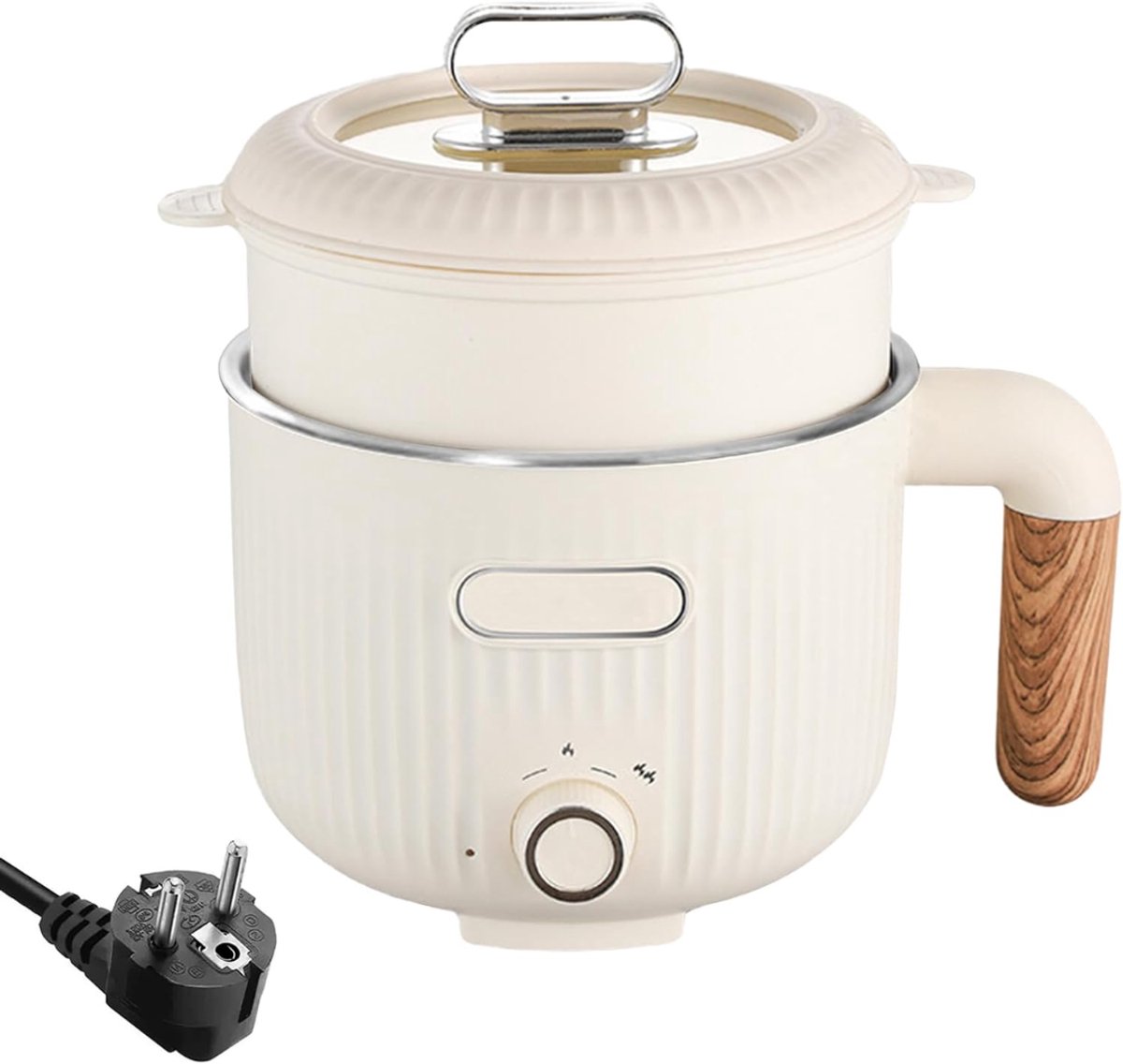 RONN® Hotpot Electrisch - Hotpot - Beige - 18cm x 20cm x 18cm; 0.8kg