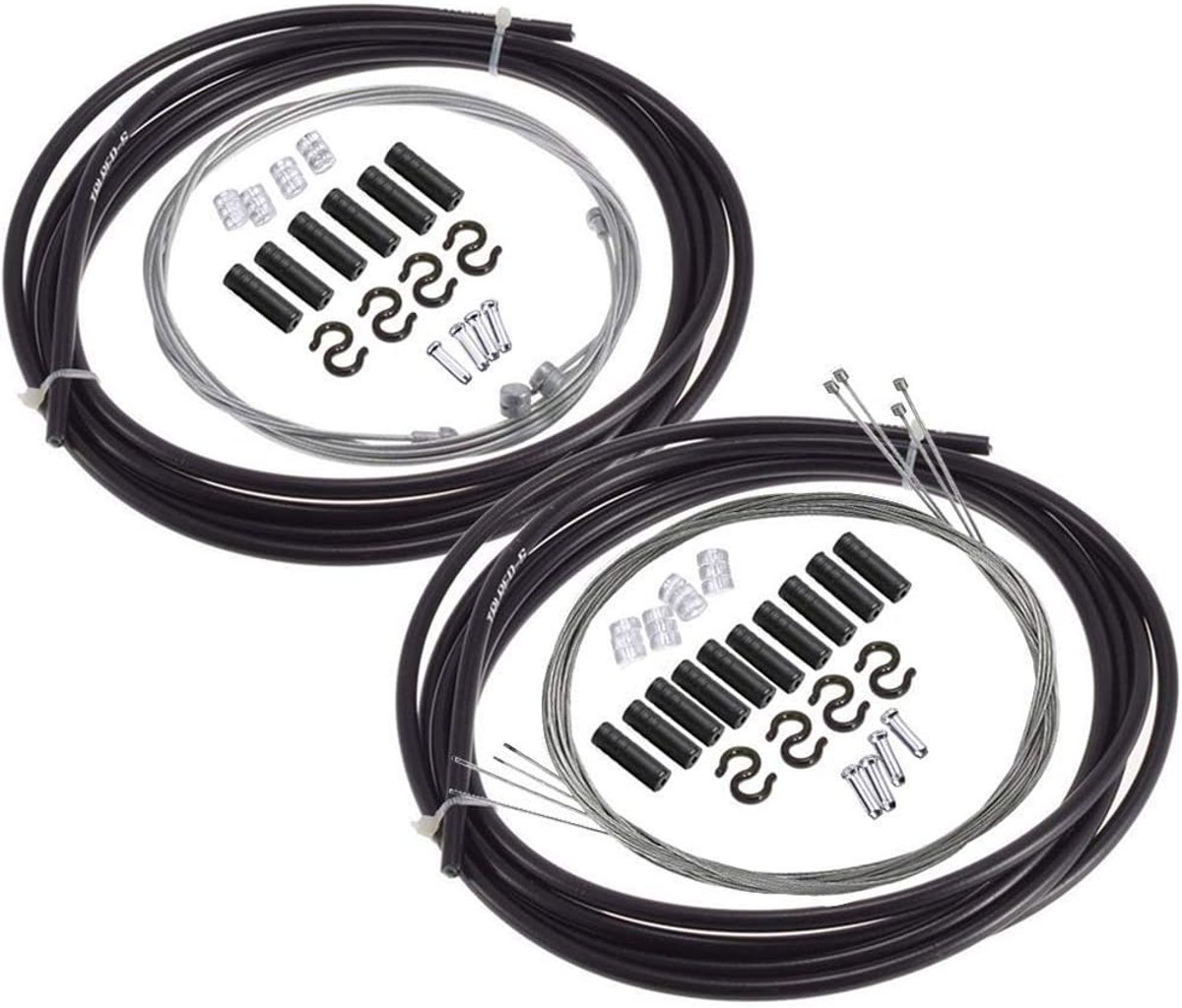 Universele Fiets Kabelset: Remkabel en Schakel-kabel Vervanging voor Mountainbike en Racefiets