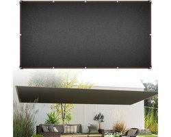 Schaduwdoek 4 x 6 m – HDPE 90–95% UV-Bescherming – Zonnescherm voor Tuin, Terras, Balkon & Zwembad – Antraciet
