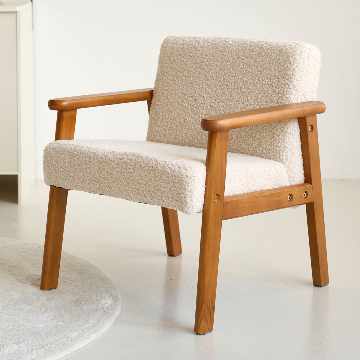 Petite Amélie Kinderfauteuil teddy «Retro» | Beige