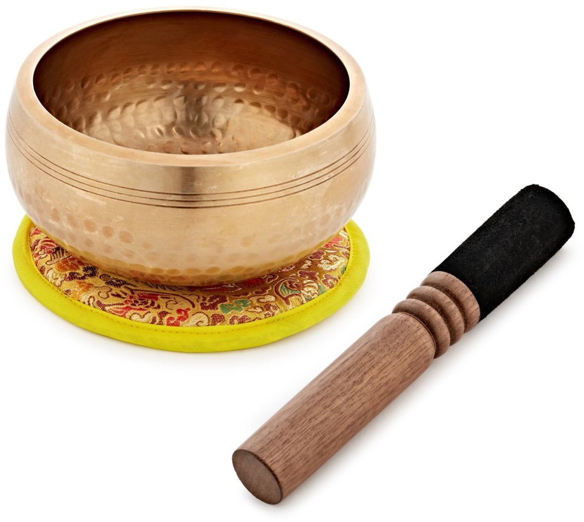 Gear4music Life 13cm Gehamerde Messing Klankschaal, 560g